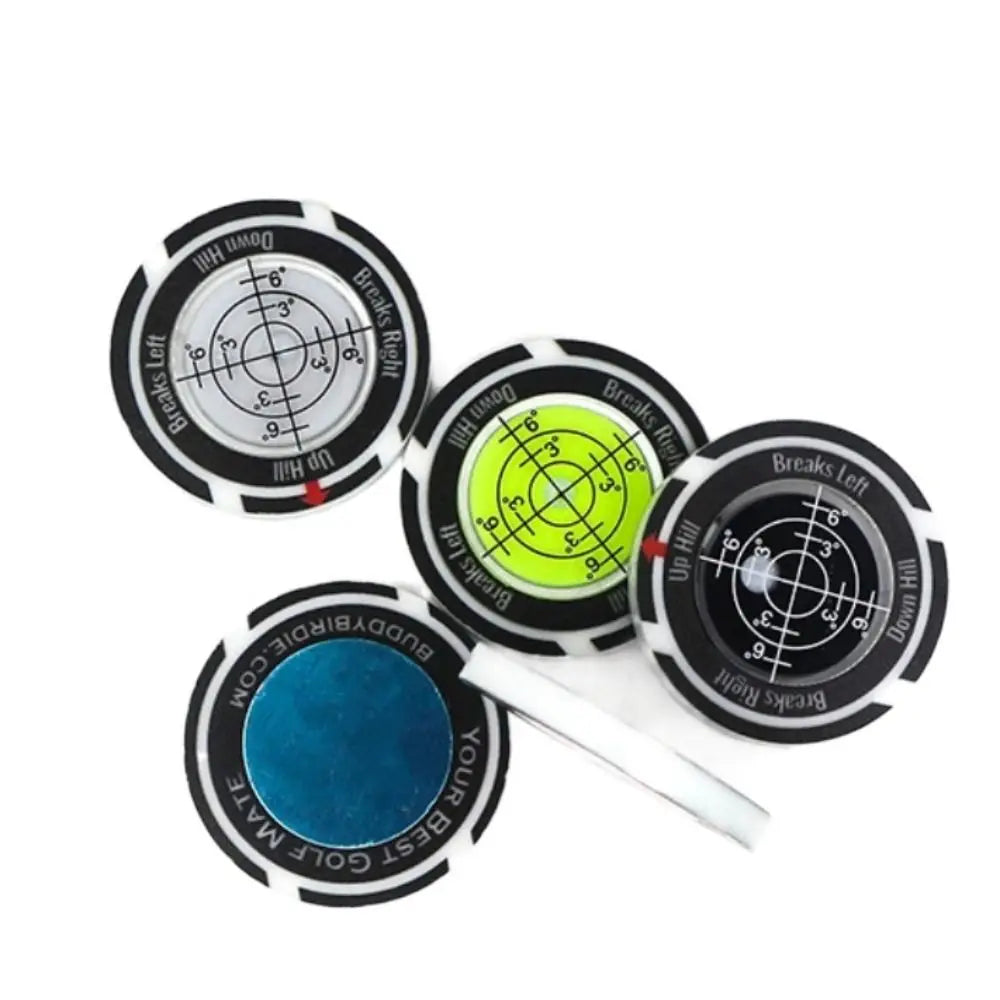 Golf Green Slope Leveler & Ball Marker Spirit Level Tool Golf Training Aid PLUSH