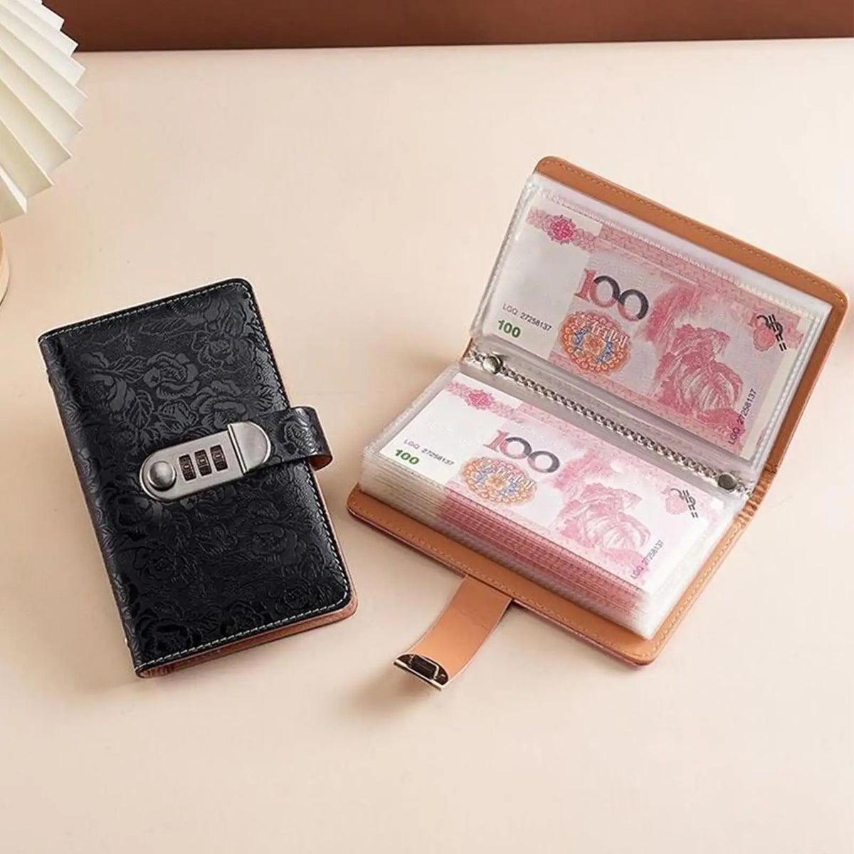 100 Envelope Money Saving Challenge Binder with Lock Budget Savings Binder PLUSH