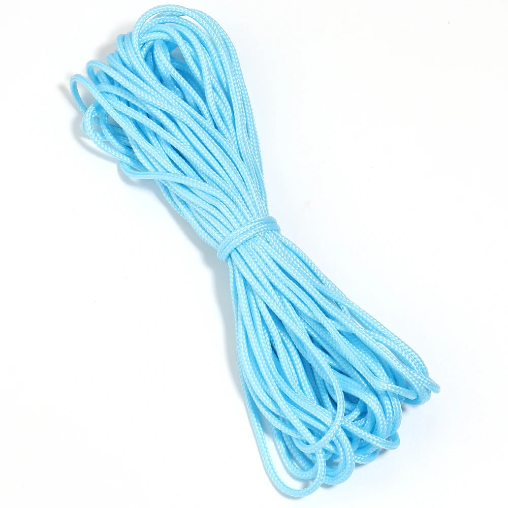 10 Yards 2mm Polyester Braided Rope – DIY Drawstring Cord Braided Craft Cord PLUSH light blue