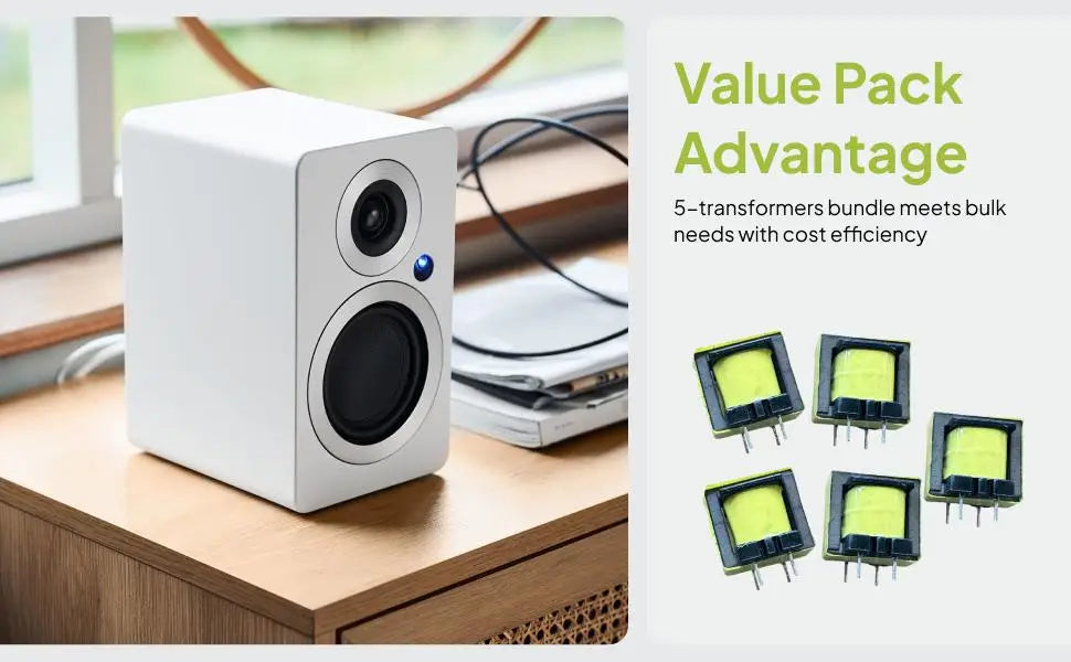 5pcs EE16 Audio Transformer – Compact Metal Multipurpose Audio Transformer PLUSH