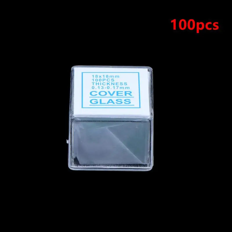 100pcs Pre-Sterilized Optical Glass Microscope Coverslips Microscope Coverslips PLUSH A
