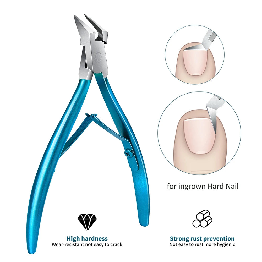 Stainless Steel Toenail Clipper Straight Blade Sharp Pointed Tip Toenail Clipper PLUSH
