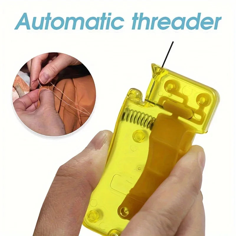 Automatic Needle Threader – Hand Sewing & Embroidery Tool Needle Threader PLUSH