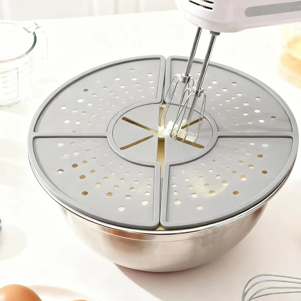 Foldable Silicone Splatter Guard for Frying Pan – Dishwasher Safe Silicone Splatter Guard PLUSH