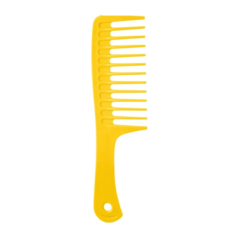 Wide Tooth Comb – Heat Resistant Detangling Brush for Curly Hair Hair Detangling Comb PLUSH Yellow