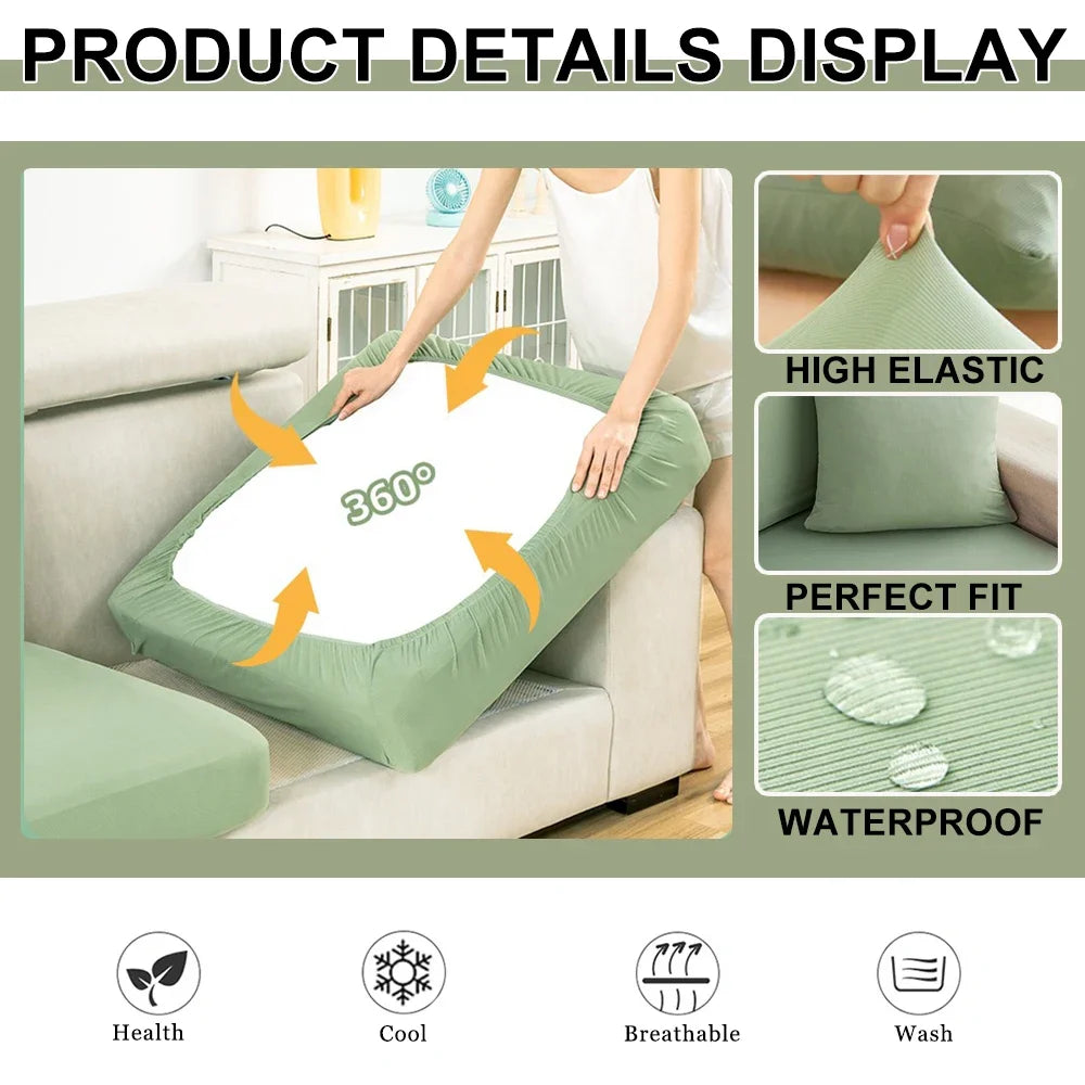 Ice Silk Stretch Sofa Cover – Washable Furniture Protector Sofa Cover PLUSH