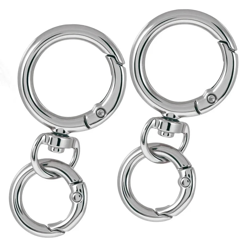 Metal Carabiner Snap Hooks & O-Ring Swivel Clasps – 2 Sets Jewelry Clasps & Hooks PLUSH