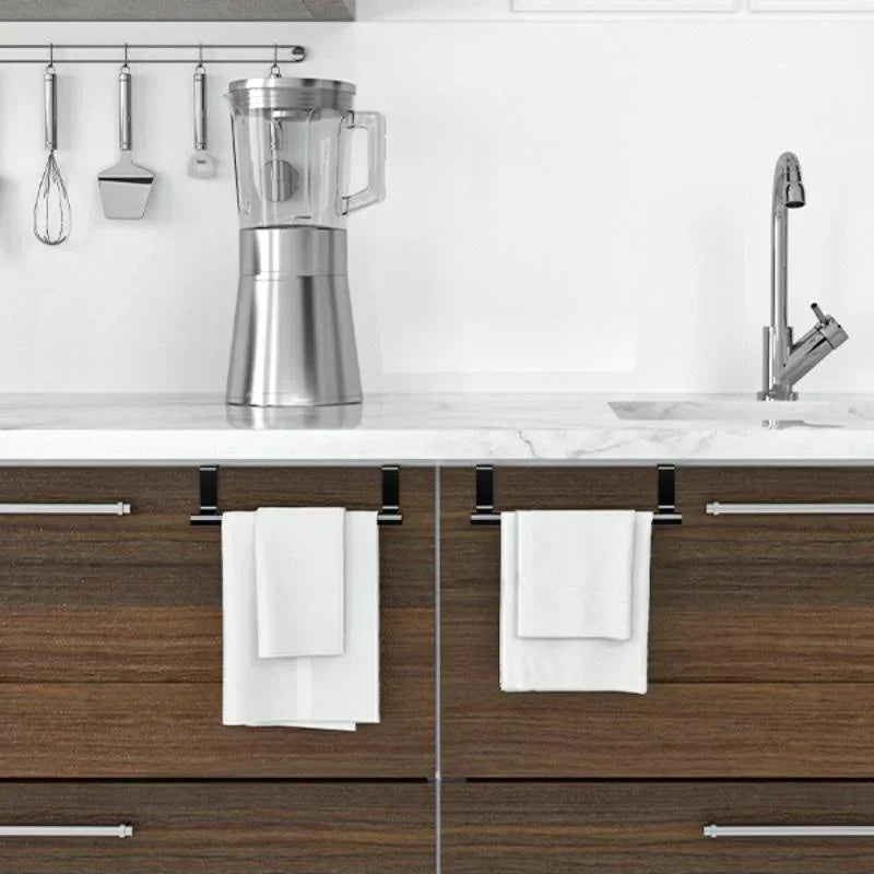 Over Cabinet Door Towel Rack – Punch-Free Stainless Steel Cabinet Door Towel Rack PLUSH
