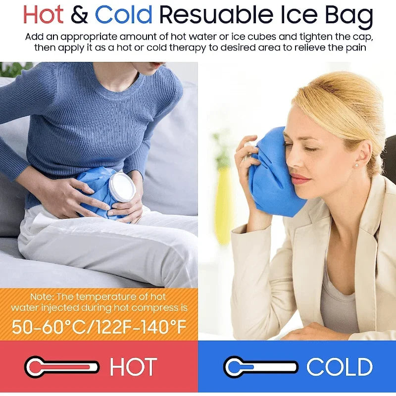 Reusable Hot & Cold Therapy Ice Pack – Knee, Leg & Head Hot Cold Ice Pack PLUSH