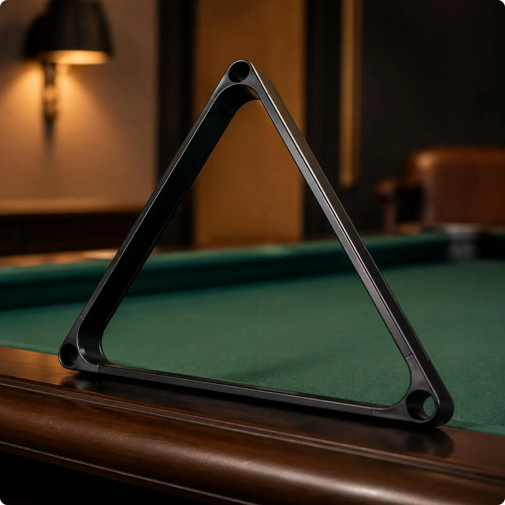 Detachable Aluminum Pool Triangle Rack – Billiards Ball Rack Billiards Ball Rack PLUSH Black