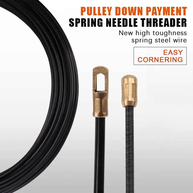 Nylon Cable Puller Spring Tape 5–30M | Flexible Wire Lead Tool Cable Puller Fish Tape PLUSH