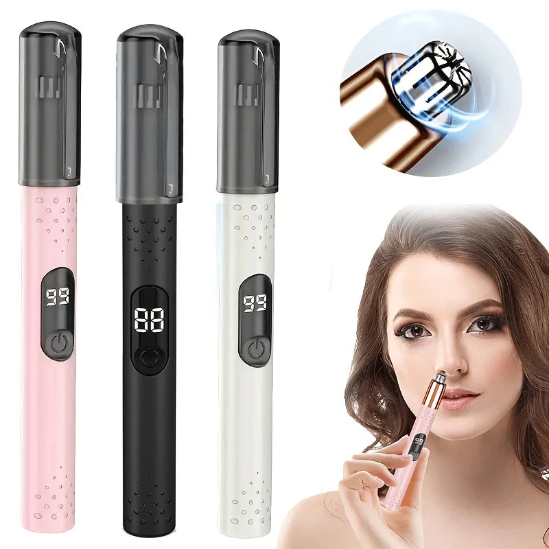 USB Rechargeable Nose & Ear Hair Trimmer for Women | PLUSH Hair Trimmer PLUSH
