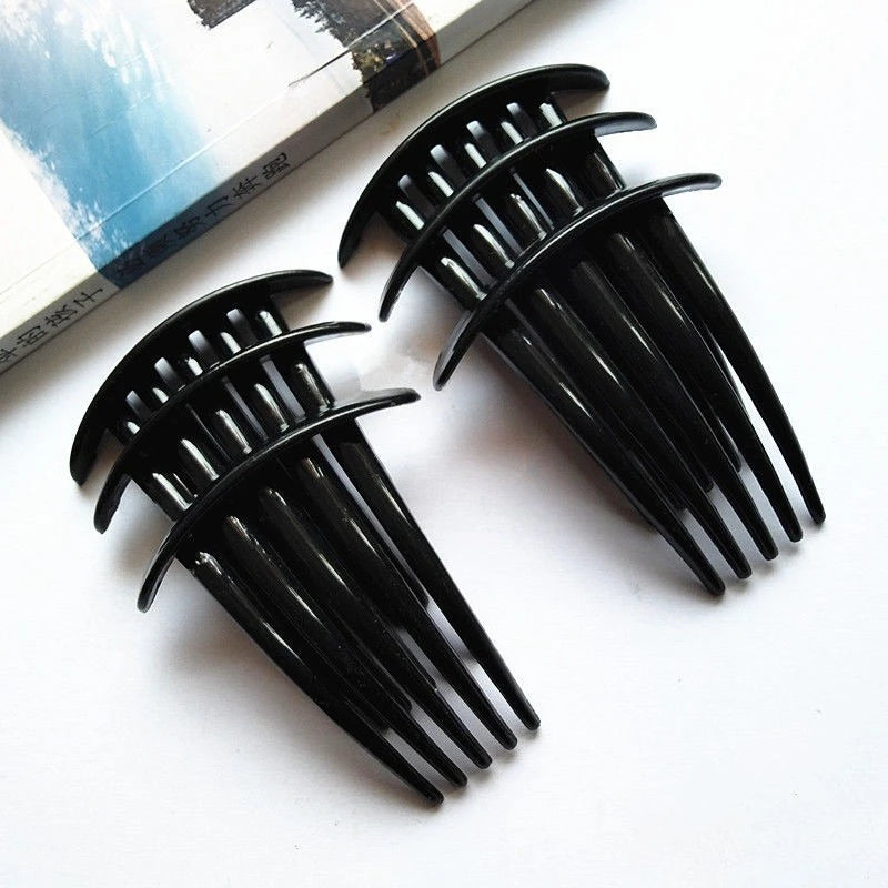 5/7 Teeth Vintage Magic Hair Comb Clip – Korean Style Black Hair Comb Clip PLUSH