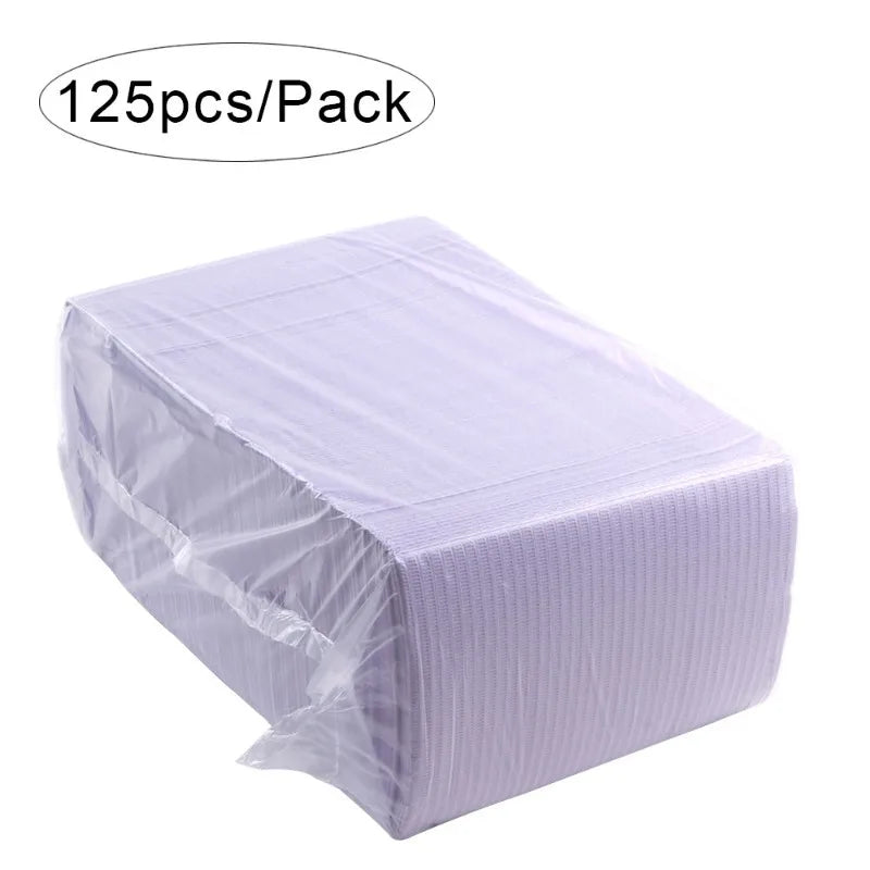 Disposable Waterproof Table Covers – Tattoo & Nail Mat 20–125pcs Disposable Table Cover PLUSH Purple-125PCS