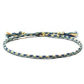 Adjustable Woven Bracelet – Colorful Bohemian Braid Charm Woven Charm Bracelet PLUSH A