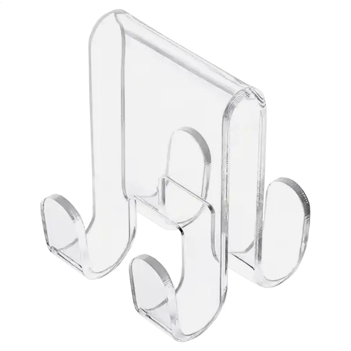 Acrylic Over Glass Door Hook – No-Drill Shower & Cabinet Hanger Over Door Hook PLUSH