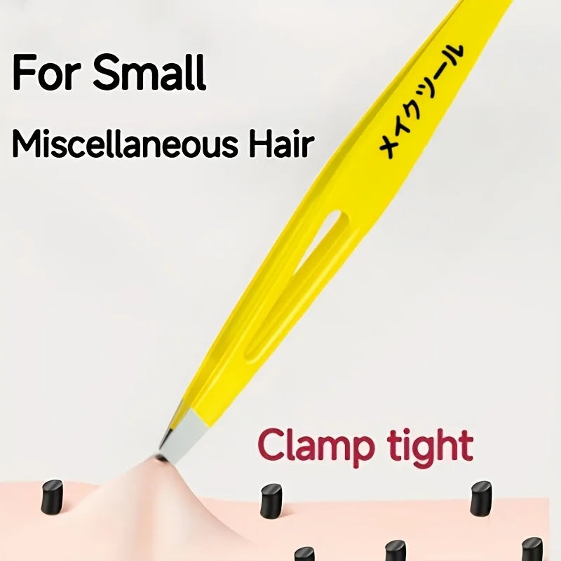 Ouriner Stainless Steel Slant Eyebrow Tweezers | Facial Hair Tool Eyebrow Tweezers PLUSH