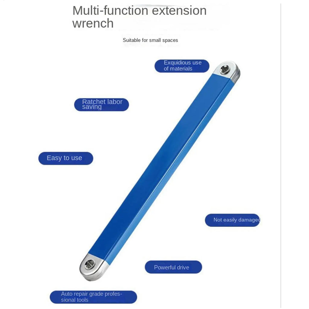 3/8" Heavy-Duty Ratchet Extension Wrench with 4 Adapters Ratchet Extension Wrench PLUSH