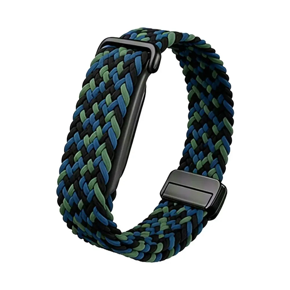 Braided Nylon Magnetic Band for Google Fitbit Air – 18mm Fitness Tracker Band PLUSH K