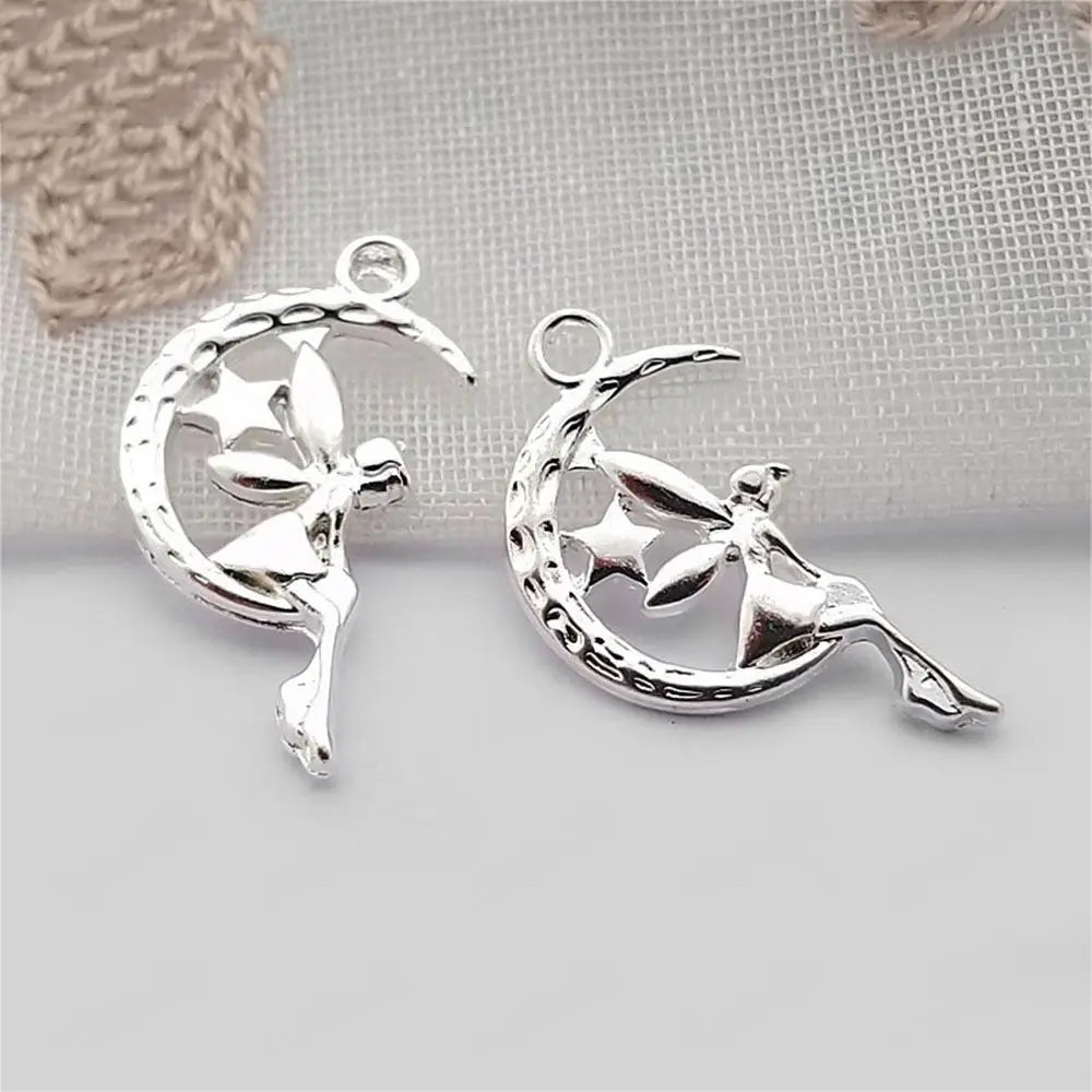 10pcs Fairy Angel Moon Star Charms for DIY Jewelry Making Jewelry Making Charms PLUSH
