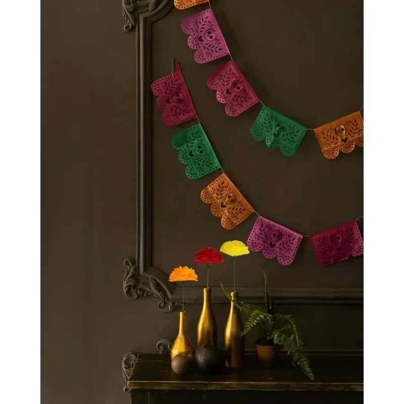 Artificial Marigold Flower Heads Bulk – Orange Silk Garland Artificial Flower Decor PLUSH