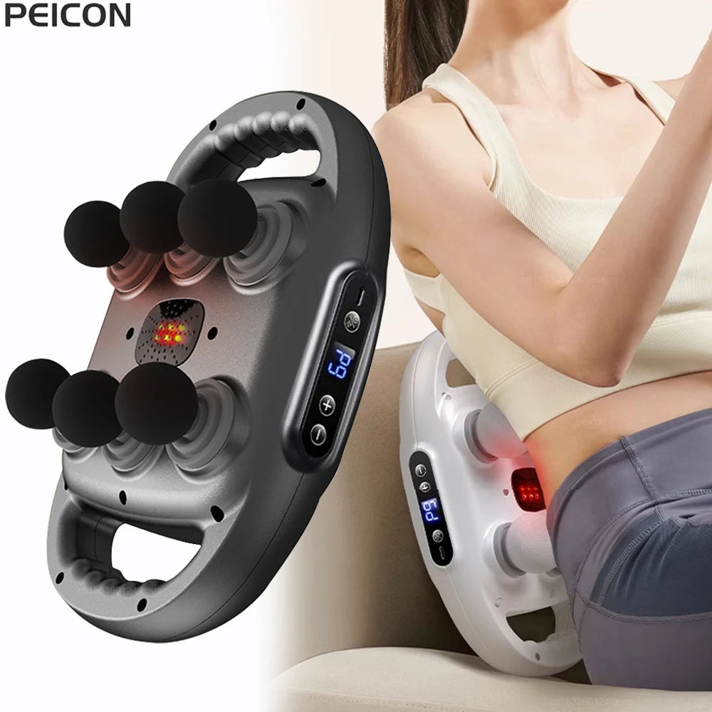 6-Head Fascia Massage Gun – Deep Percussion Body Massager Percussion Massage Gun PLUSH