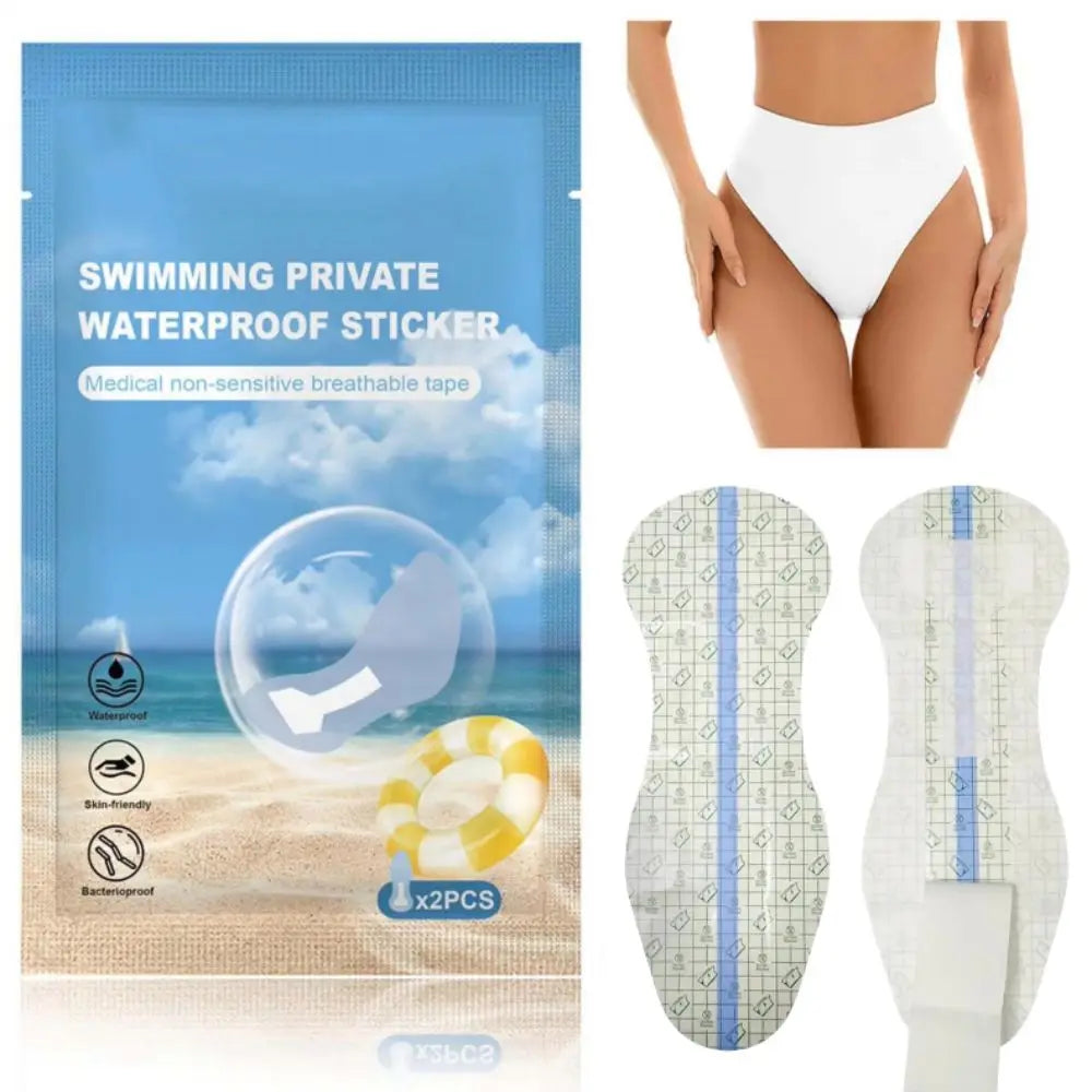 Women's Waterproof Swim Hygienic Liners – 2pcs PU Stickers Swim Hygienic Liners PLUSH