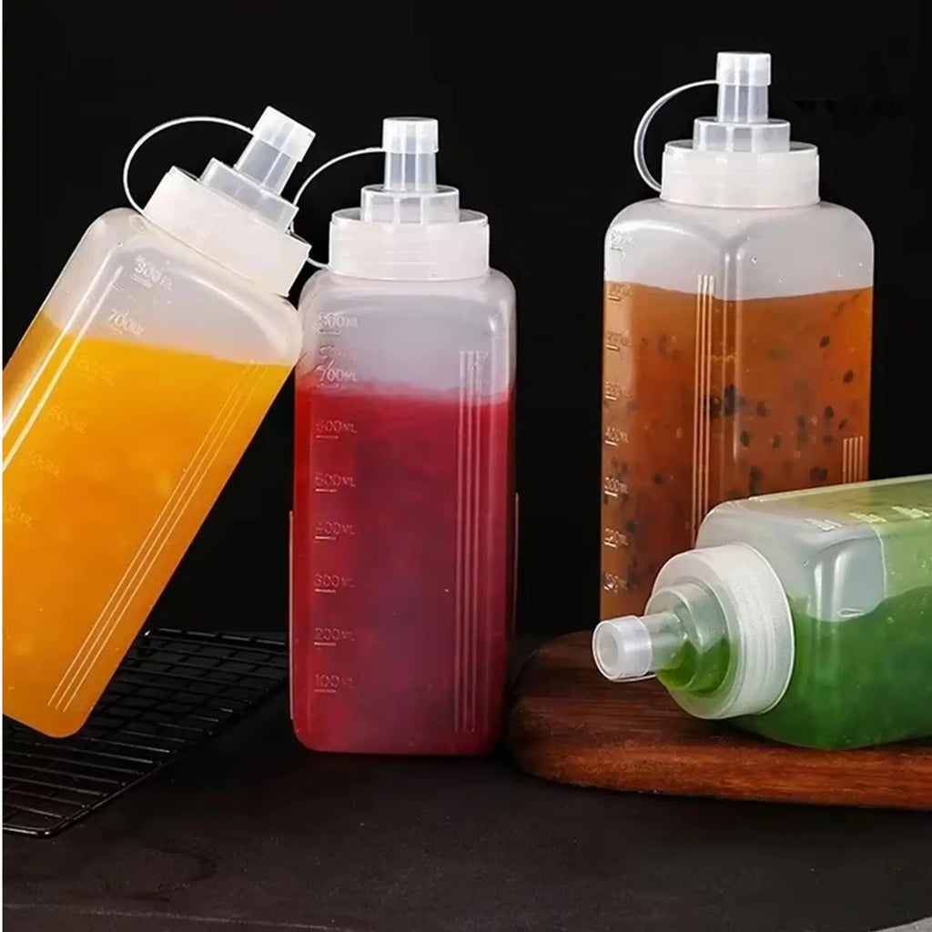 Large Caliber Condiment Squeeze Bottle – Kitchen Dispenser Condiment Dispenser Bottle PLUSH