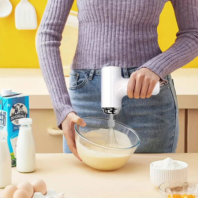 Portable USB Rechargeable Wireless Handheld Electric Mixer Handheld Electric Mixer PLUSH