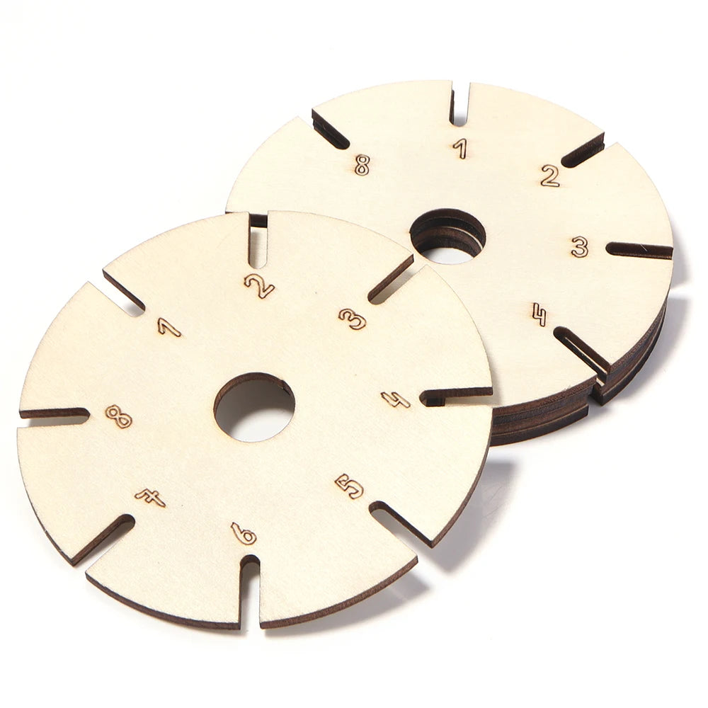 5pcs Round Wooden Bracelet Braiding Disc – DIY Jewelry Tool Jewelry Making Tool PLUSH 8cm
