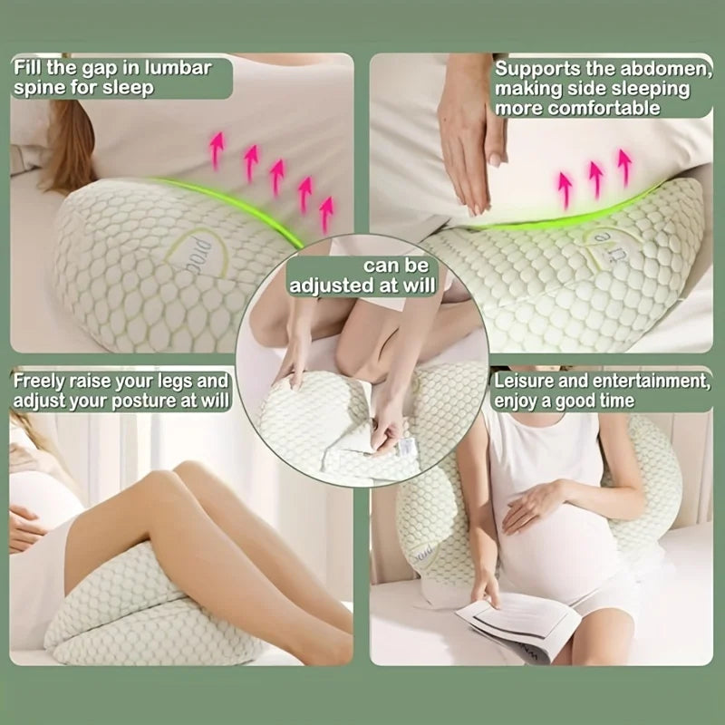 H-Shaped Pregnancy Pillow – Waist & Abdomen Side Sleep Support Pregnancy Body Pillow PLUSH