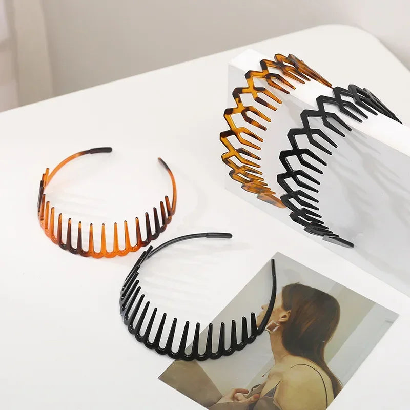 Wavy Sports Headband – Unisex Wave Hair Hoop for Men & Women Sports Headband PLUSH