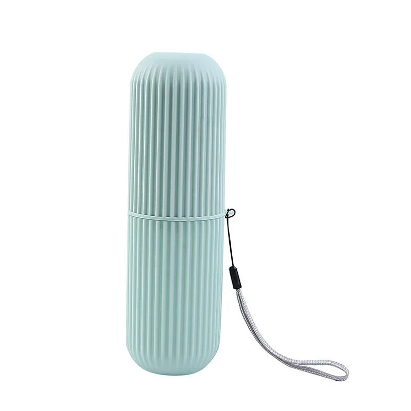 Portable Toothbrush & Toothpaste Travel Case Storage Box Toothbrush Travel Case PLUSH SKY BLUE