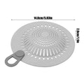 Silicone Drain Strainer Hair Catcher – Shower, Sink & Kitchen Drain Hair Strainer PLUSH Gray 1PC
