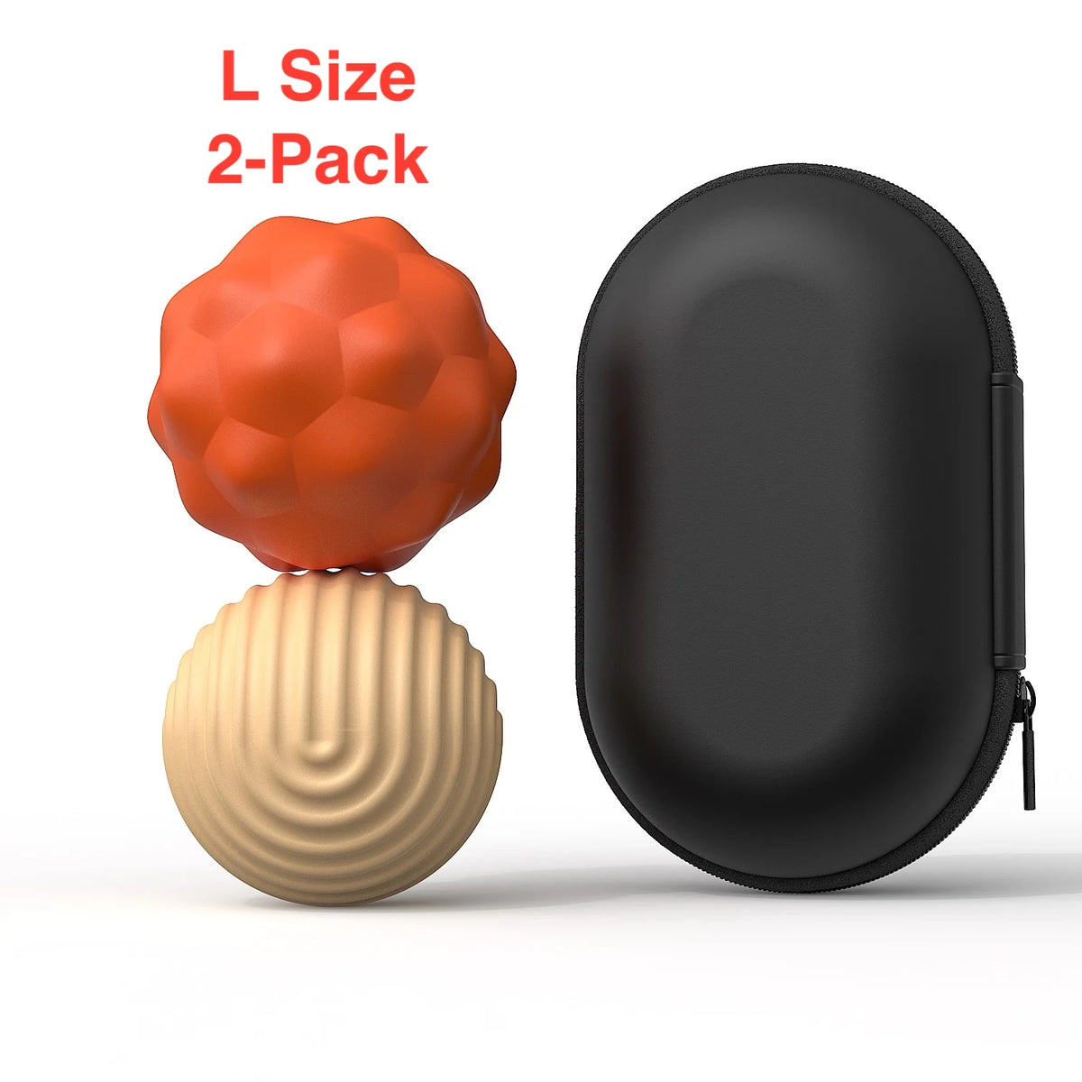 Silicone Magnetic Sensory Fidget Balls for Kids & Adults Sensory Fidget Toy PLUSH L 2-pack Orange