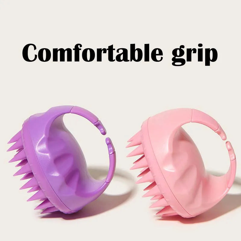 Silicone Scalp Massage Brush – Hair Washing Massager Comb Scalp Massage Brush PLUSH