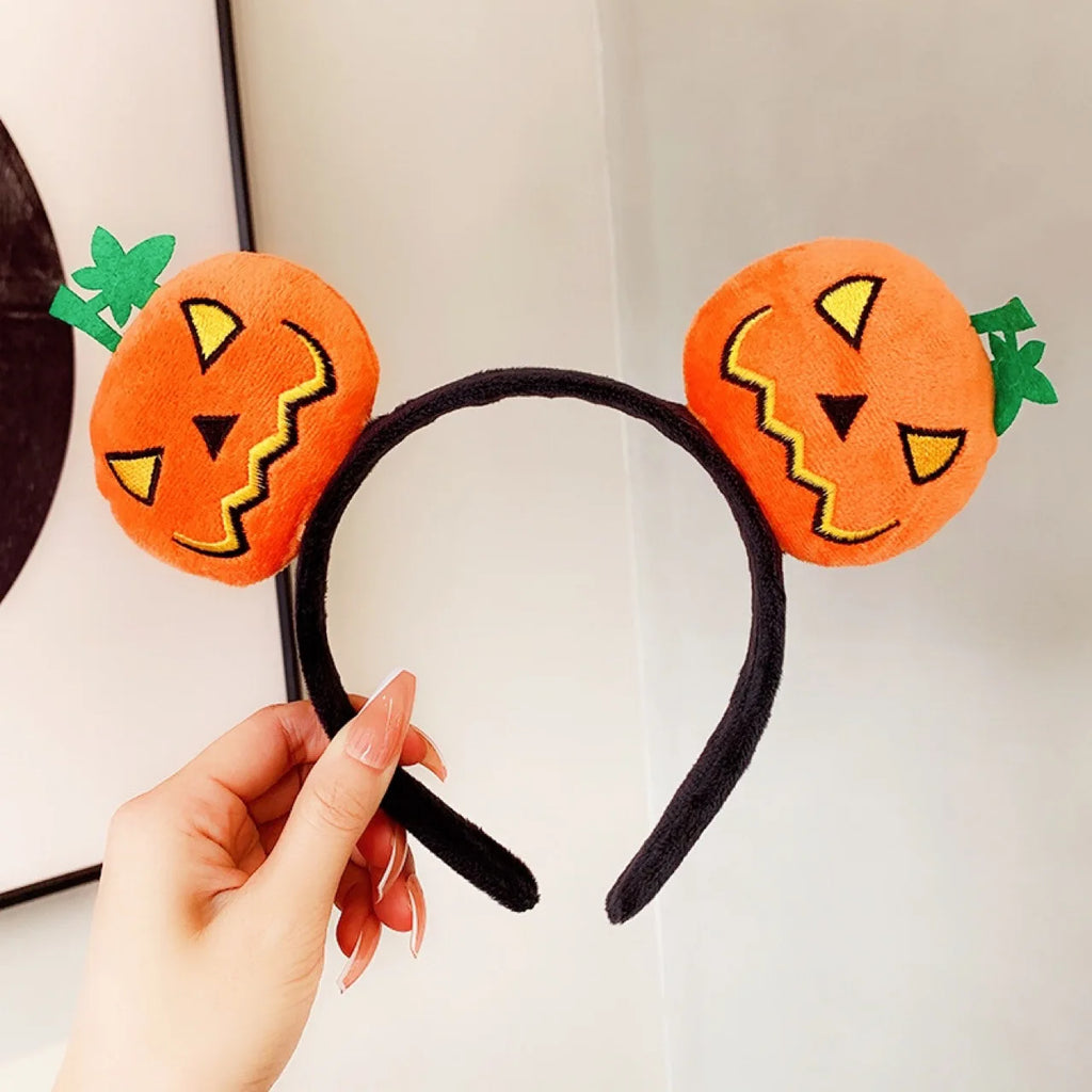 Halloween Pumpkin & Devil Headbands – Costume Party Set Halloween Headband Set PLUSH