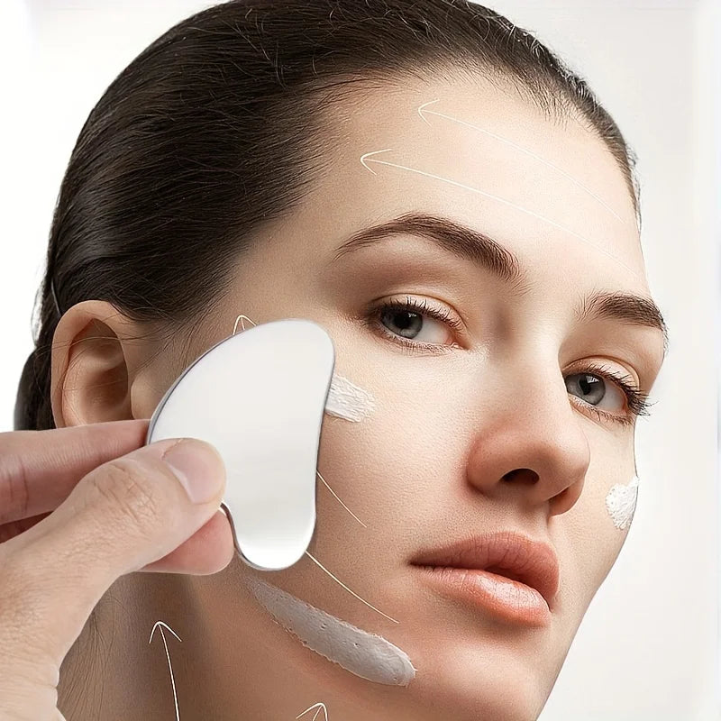 Stainless Steel Gua Sha Board – Face Sculpting Beauty Tool Gua Sha Beauty Tool PLUSH