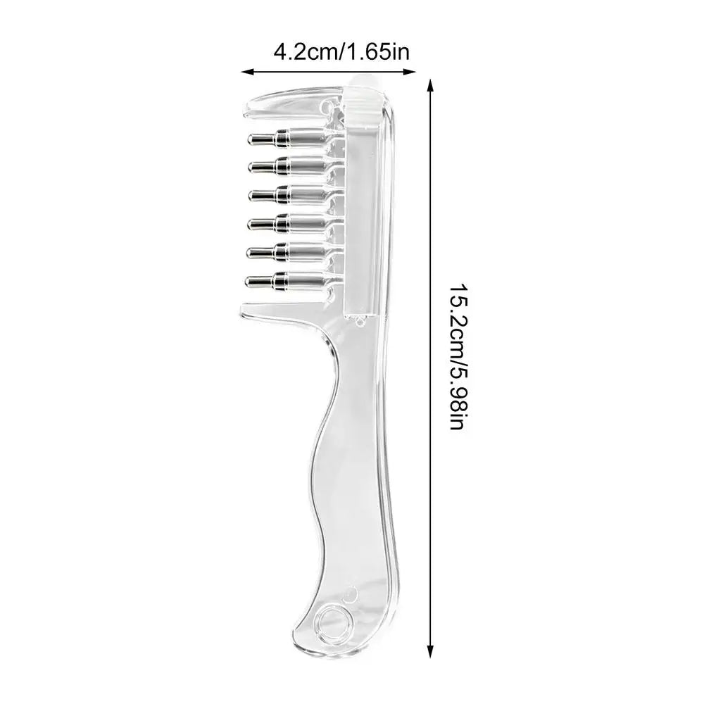 Scalp Oil Applicator Comb – Hair Serum Root Massage Tool Scalp Applicator Comb PLUSH 1PC White