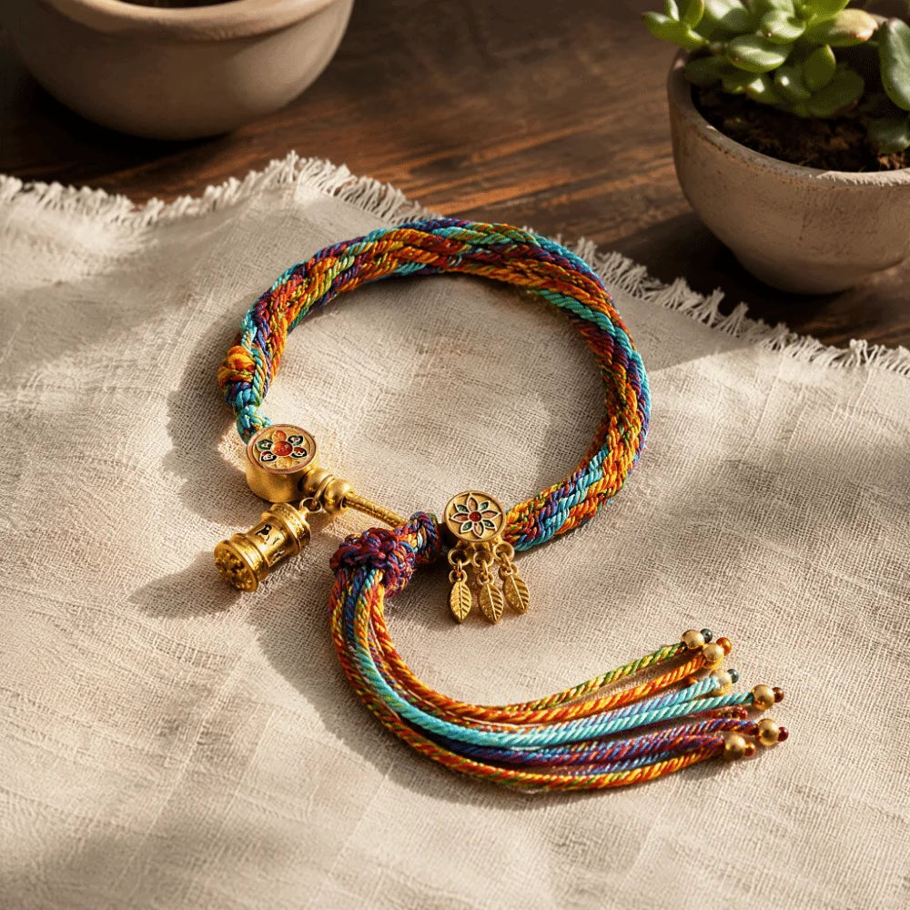 Multi-Color Adjustable Rope Bracelet – Vintage Animal Style Fashion Bracelet PLUSH