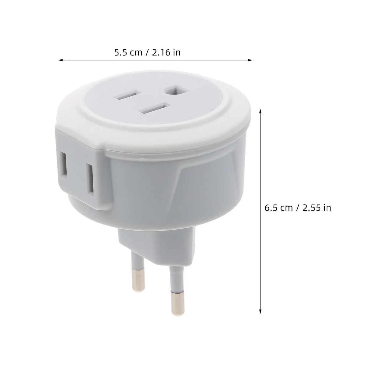 Foxnovo European to US Plug Adapter | Travel Converter Travel Plug Adapter PLUSH