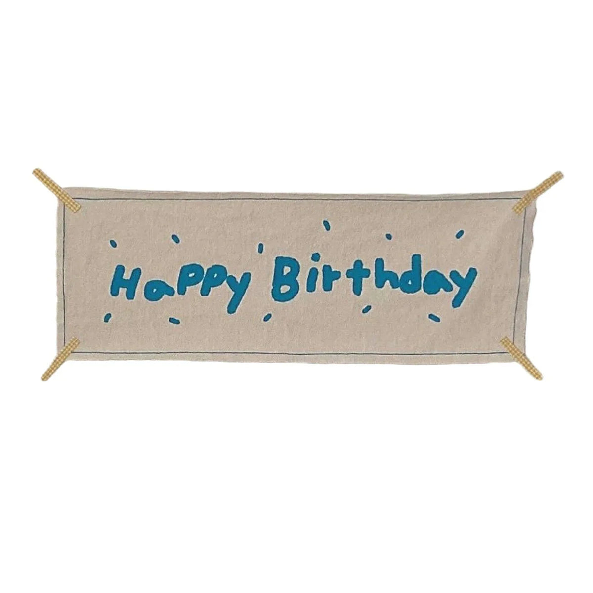 Kids Happy Birthday Flag Banner 55x22cm – Party Photo Prop Party Flag Banner PLUSH