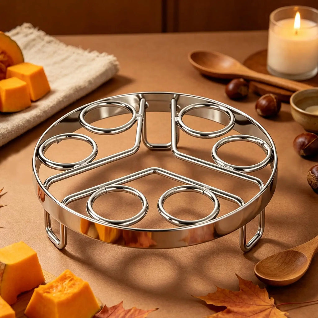 Stainless Steel Egg Steamer Rack Trivet – Multi-Use Stand Steamer Rack Trivet PLUSH