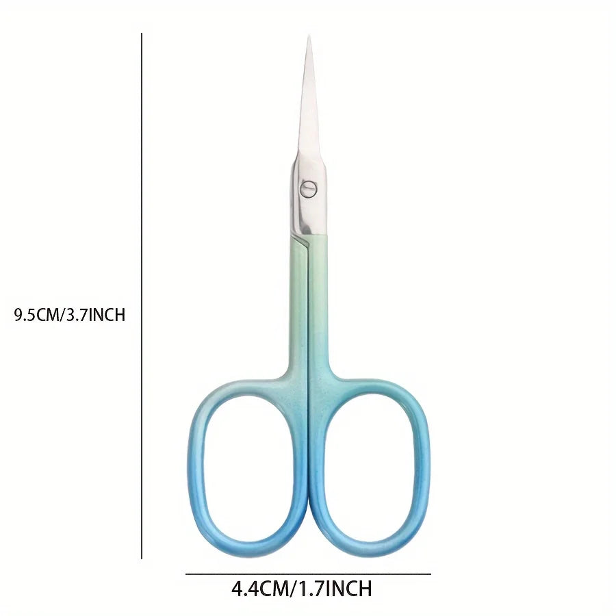 Ouriner Mint Blue Cuticle Scissors | Ultra-Thin Stainless Steel Cuticle Scissors PLUSH