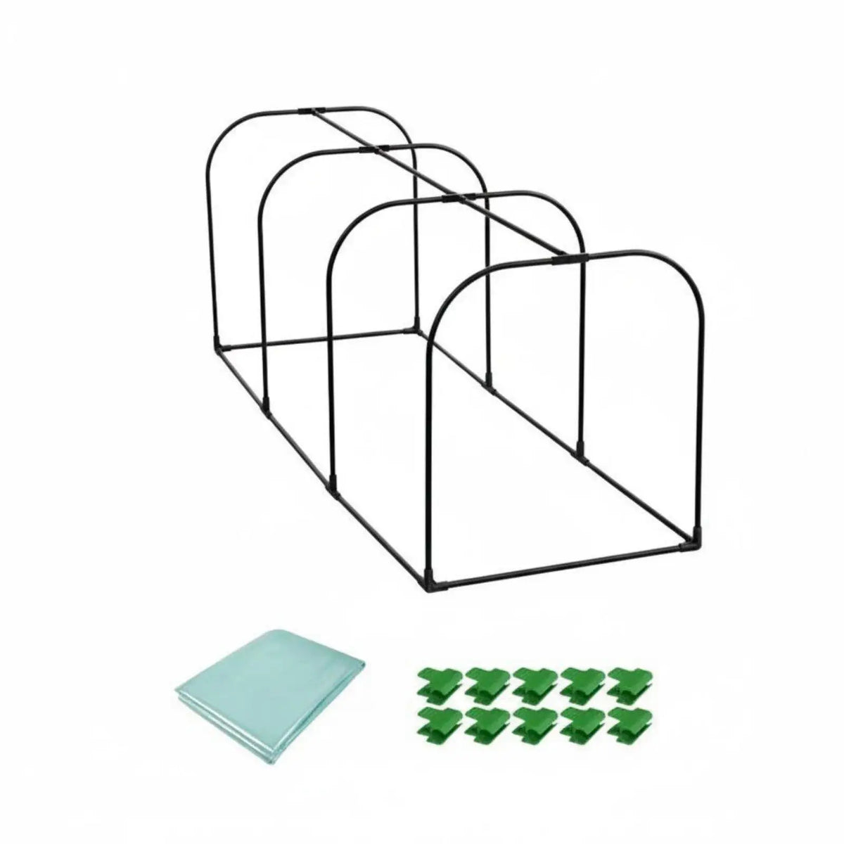 Tunnel Mini Greenhouse Iron Frame | Balcony Plant Shelter Mini Greenhouse Tunnel PLUSH
