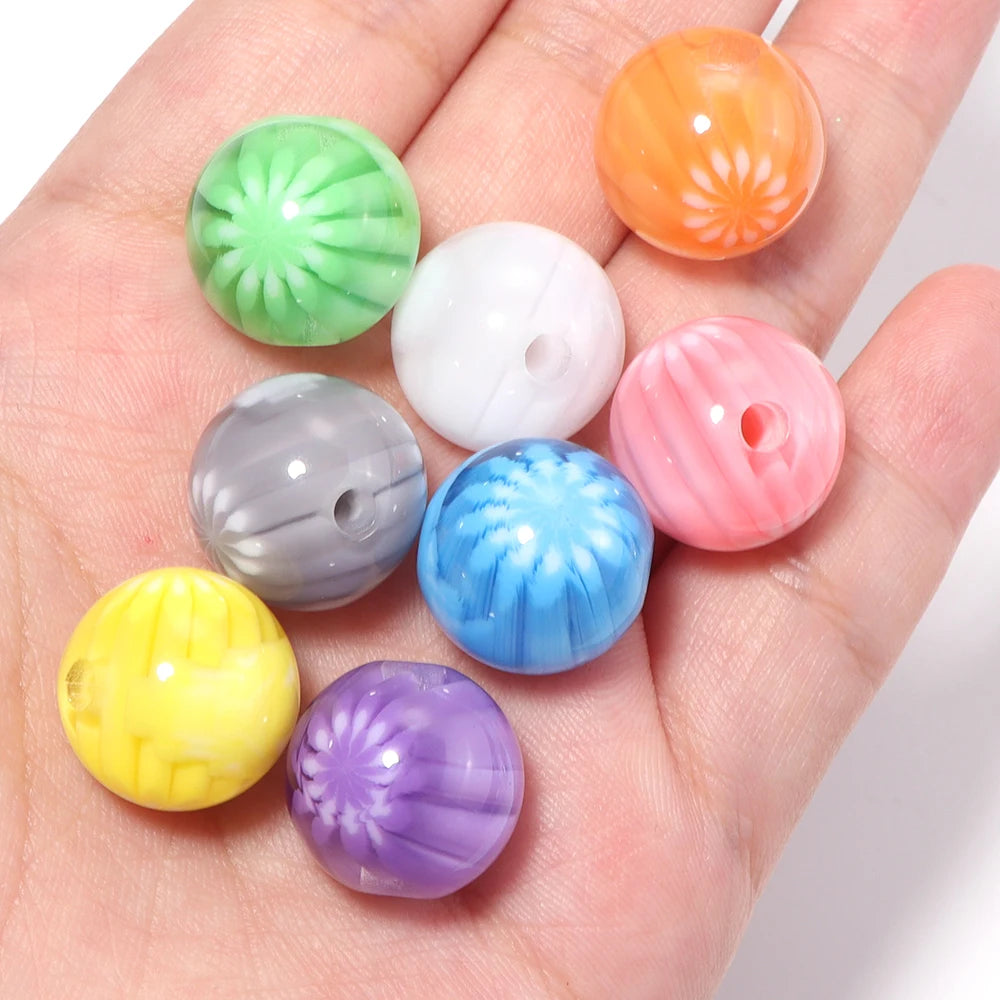 10pcs Watermelon Resin Beads 16mm – DIY Jewelry Making Resin Jewelry Beads PLUSH