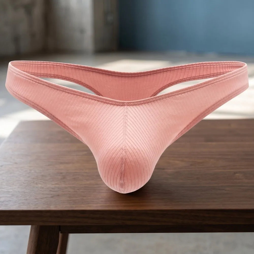 Men's Breathable Low-Rise Thong Underwear – T-Back Briefs Men's Thong Underwear PLUSH