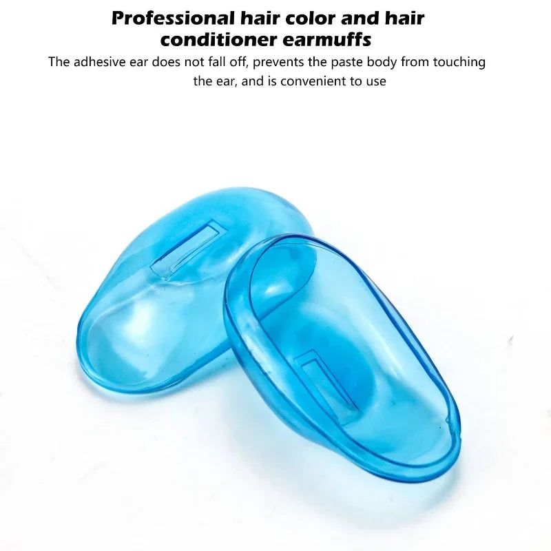 Silicone Ear Covers for Hair Dyeing & Shower – 1 Pair Hair Salon Accessory PLUSH