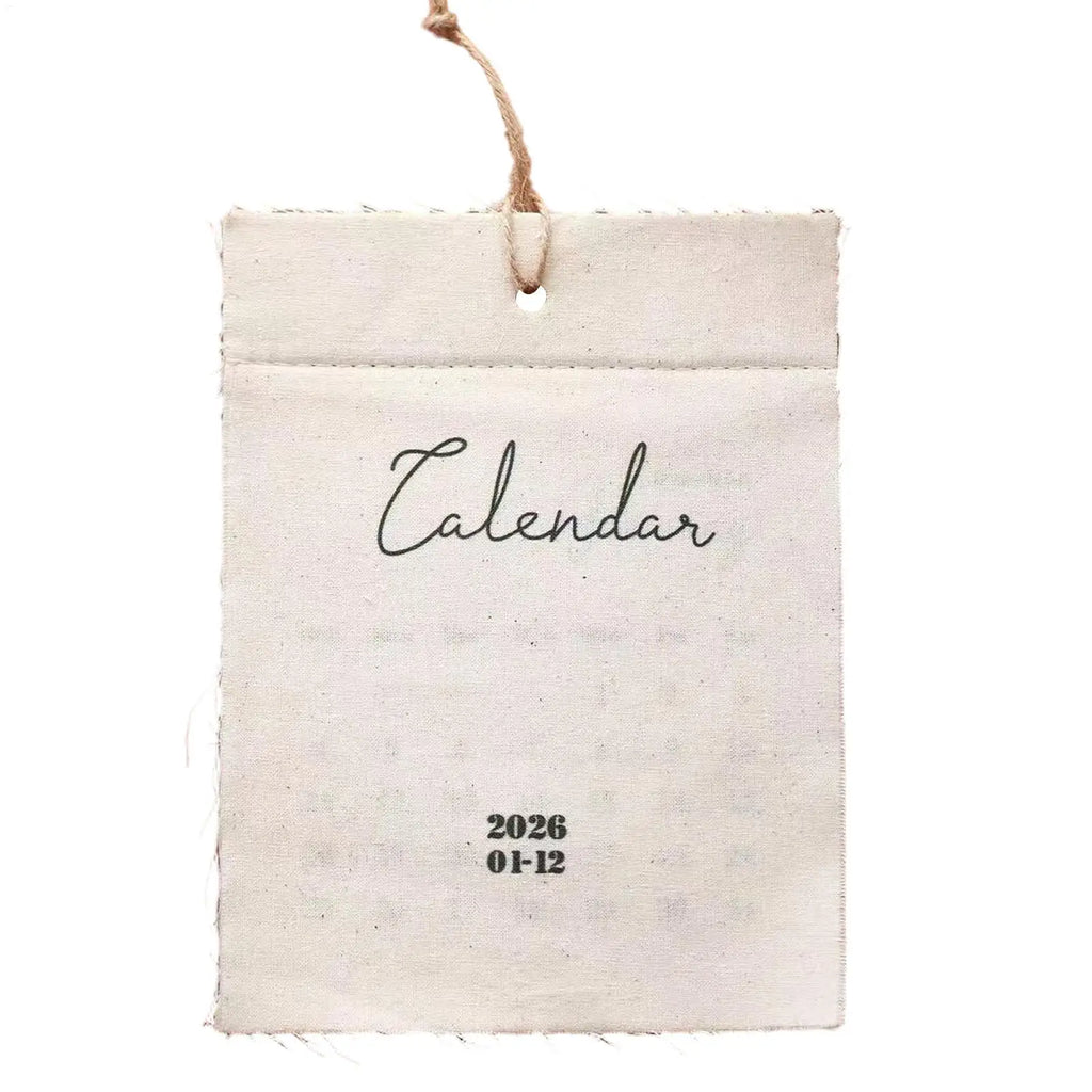 2026 Fabric Wall Calendar – Monthly Planner for Home Wall Calendar PLUSH