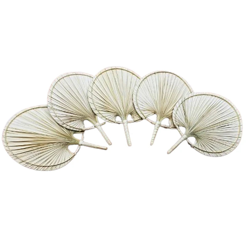 Handmade Palm Leaf Woven Fan – Boho Wall Art & Wedding Décor Wall Art Decor Fan PLUSH